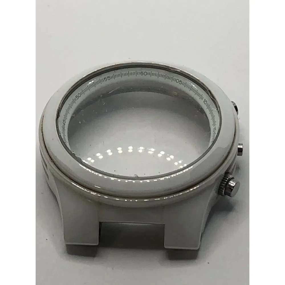 Michael Kors Watch Parts Case Only White Ceramic W/Crystal 40mm GY376